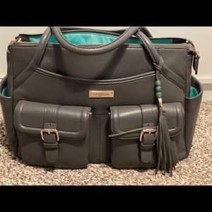 Lily Jade Grey Leather Elizabeth Bag